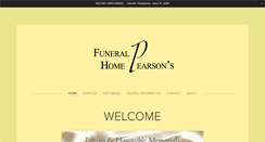 Desktop Screenshot of pearsonsfuneralhome.net