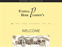 Tablet Screenshot of pearsonsfuneralhome.net